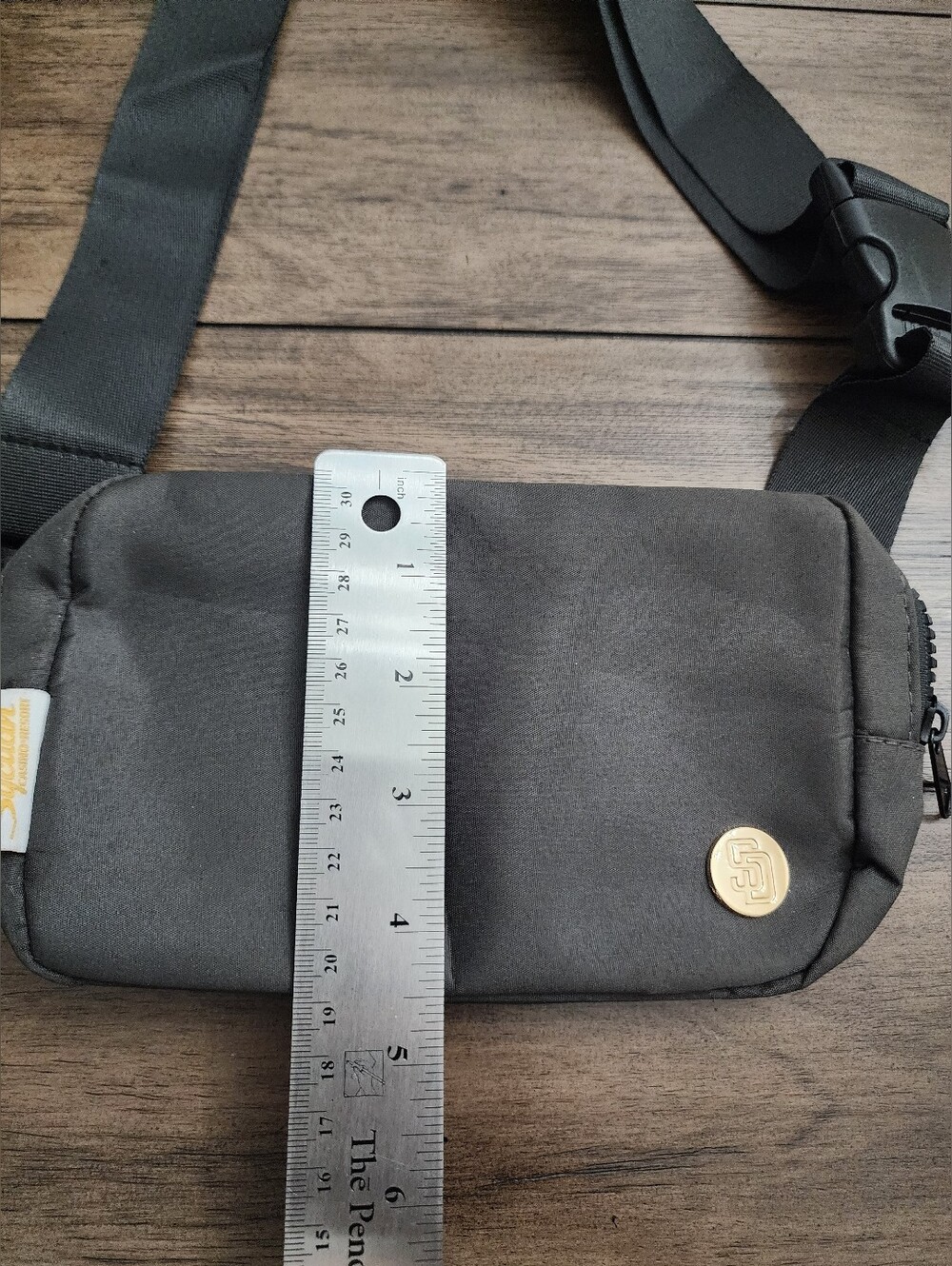 SD Padres Minimalist Dark Brown Crossbody Sling Bag - Picture 8 of 8
